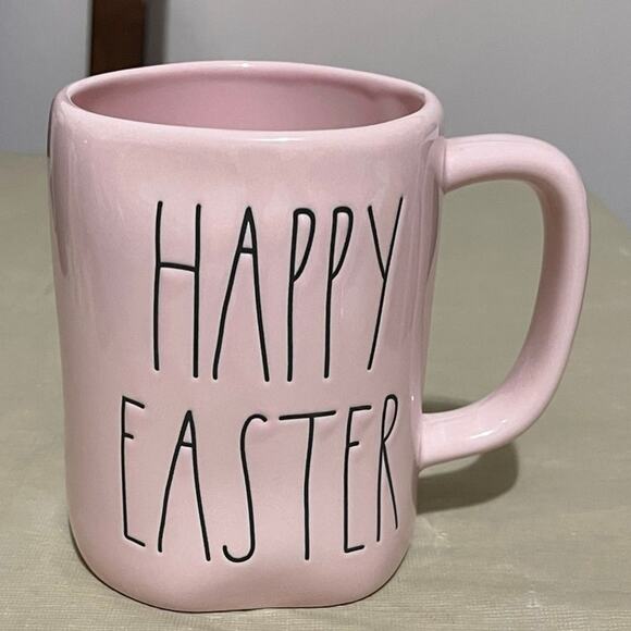 Rae Dunn Happy Easter Ceramic‎ Coffee Tea Cup Easter Mug PInk - Picture 4 of 4